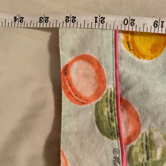 Nick & Nora Flannel Macaron Pajama Top Button up Shirt Novelty Warm Cozy Cotton - Picture 8 of 10